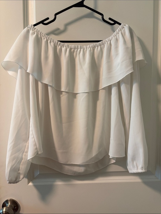 Wilfred Tops - Wilfred Cream Off-Shoulder Ruffle Top